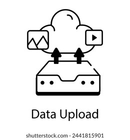 Iconos lineales útiles de servicios de red 
