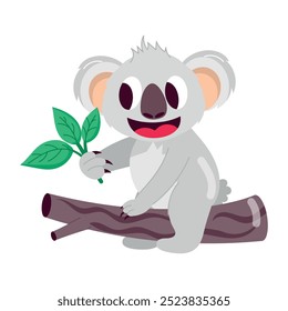 Práctico paquete de etiquetas engomadas planas del carácter de Koala 



