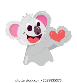 Handy Pack of Koala Character Flat Stickers 


