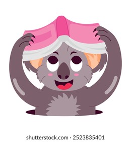Práctico paquete de etiquetas engomadas planas del carácter de Koala 


