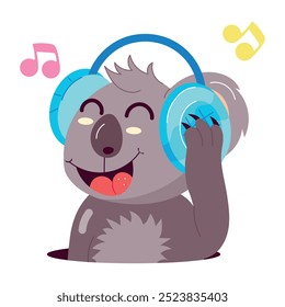 Práctico paquete de etiquetas engomadas planas del carácter de Koala 


