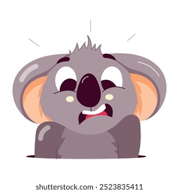 Práctico paquete de etiquetas engomadas planas del carácter de Koala 



