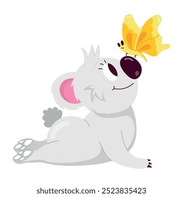Handy Pack of Koala Character Flat Stickers 


