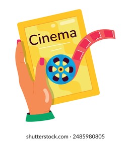 Práctico conjunto de cine y refresco pegatinas planas 

