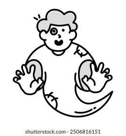 Handy Set of Halloween Party Doodle Icons  

