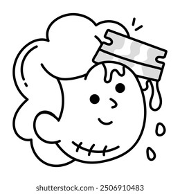 Handy Set of Halloween Party Doodle Icons  

