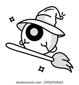 Handy Set of Halloween Party Doodle Icons  

