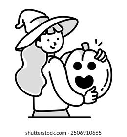 Handy Set of Halloween Party Doodle Icons  

