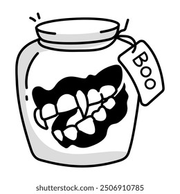Handy Set of Halloween Party Doodle Icons  

