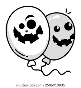 Handy Set of Halloween Party Doodle Icons  

