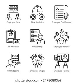 Handy Set of HR Linear Icons 

