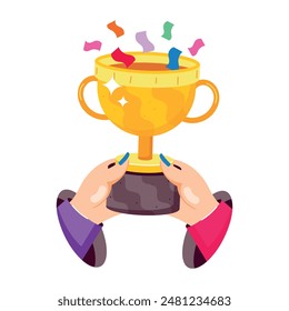 Handy Set of Success Flat Stickers 

