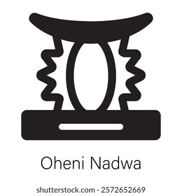 A handy solid icon of oheni nadwa