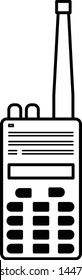 Handy Talky Vector is an icon for air communication devices