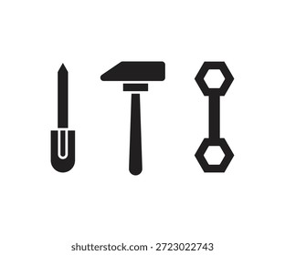 handy tools icons set vector illustration