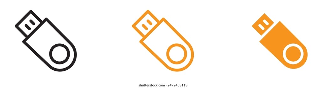 Handy USB Stick Icon for Data Storage and Technology Graphics Perfect for Representing USB Flash Drives and Data Storage Devices