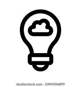 Handy vector of creative cloud in trendy style