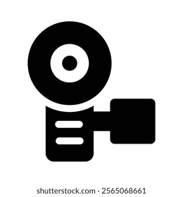 Handycam icon design in modern style