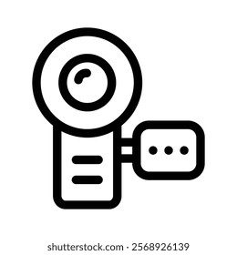 Handycam icon design in modern style