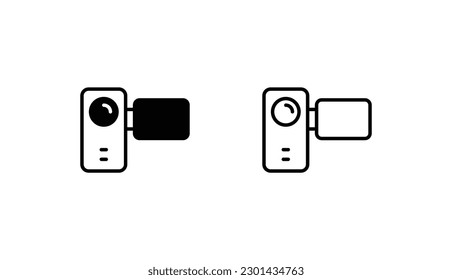 Diseño de icono de la leva con fondo blanco