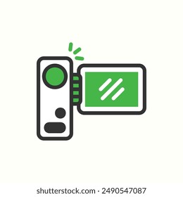 handycam icon, isolated glyph icon theme gadget