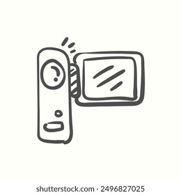 handycam icon, isolated handdrawn icon theme gadget