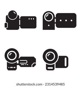 Vektorgrafik-Logo-Design mit Handycam