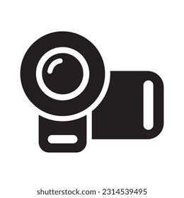 Vektorgrafik-Logo-Design mit Handycam