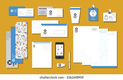 Handyman branding design template. Vector illustration.