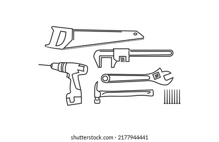 diseño vectorial de iconos de equipos de mano