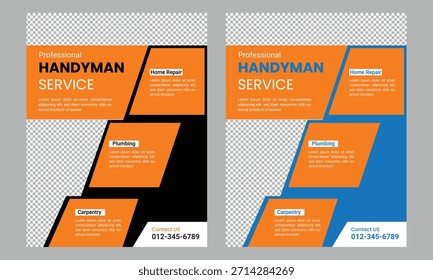 Handyman Flyer Vorlage Design Post