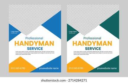 Handyman Flyer Vorlage Design Post