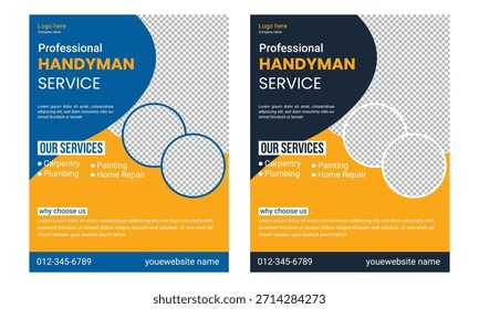 Handyman Flyer Vorlage Design Post