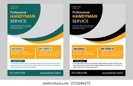 Handyman Flyer Vorlage Design Post