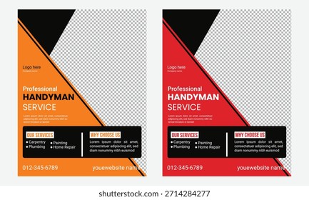 Handyman Flyer Vorlage Design Post