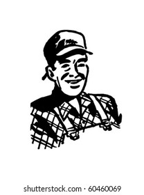 Handyman Hank - Retro Clip Art