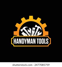 logotipo y diseño de handyman
herramientas de mano