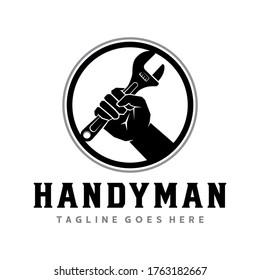 Handyman Logo Handyman Service Logo Design Stock Vector (Royalty Free ...