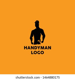 Handyman logo vector icon modern art bold logo