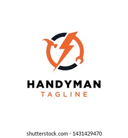 handyman modern logo design simple