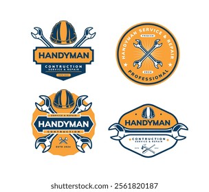 handyman repair logo template design