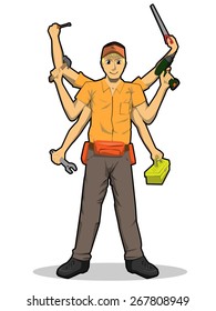 handyman that can do anything with six hands