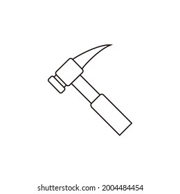 
handyman tool hammer icon vector symbol illustration