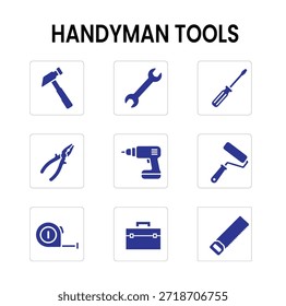 Handyman-Tools-Symbolsatz, Handyman-Tools
