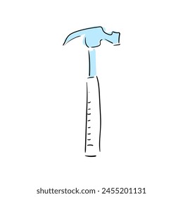 Handyman tools line art icon. symbol of a labour.