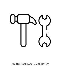 Handyman Tools vector icon stock illustration