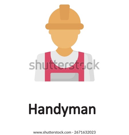  Handyman Vector Icon which can easily modify or edit

