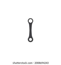 Handyman Wrench logo vector flat design 