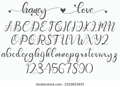 Haney love ist eine moderne Schrift