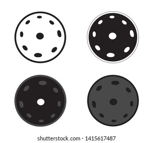 Hang drum, handpan, musical instrument on a white background. A collection of icons. Vector illustration. 